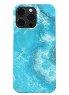 BURGA iPhone 14 Pro Max Case, 2 Piece Hard Shell + TPU Silicone Interior, Shock Absorption, All Port Accessible, Raised Bezel For Screen & Camera Protection, Never Fading HQ Print,Ocean Waves  - Image 1
