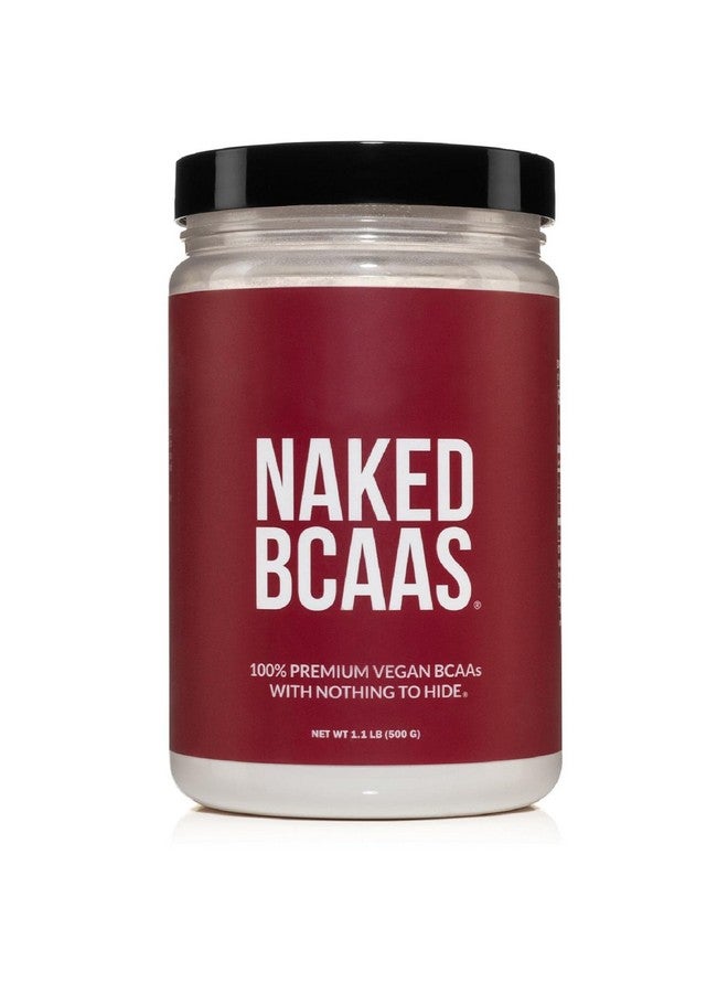 NAKED nutrition Naked BCAAs Amino Acids Powder, Only 1 Ingredient, Pure 2:1:1 Formula, Vegan Unflavored Branched Chain Amino Acids, Instantized All Natural BCAA Supplement - 500 Grams, 100 Servings - Image 1