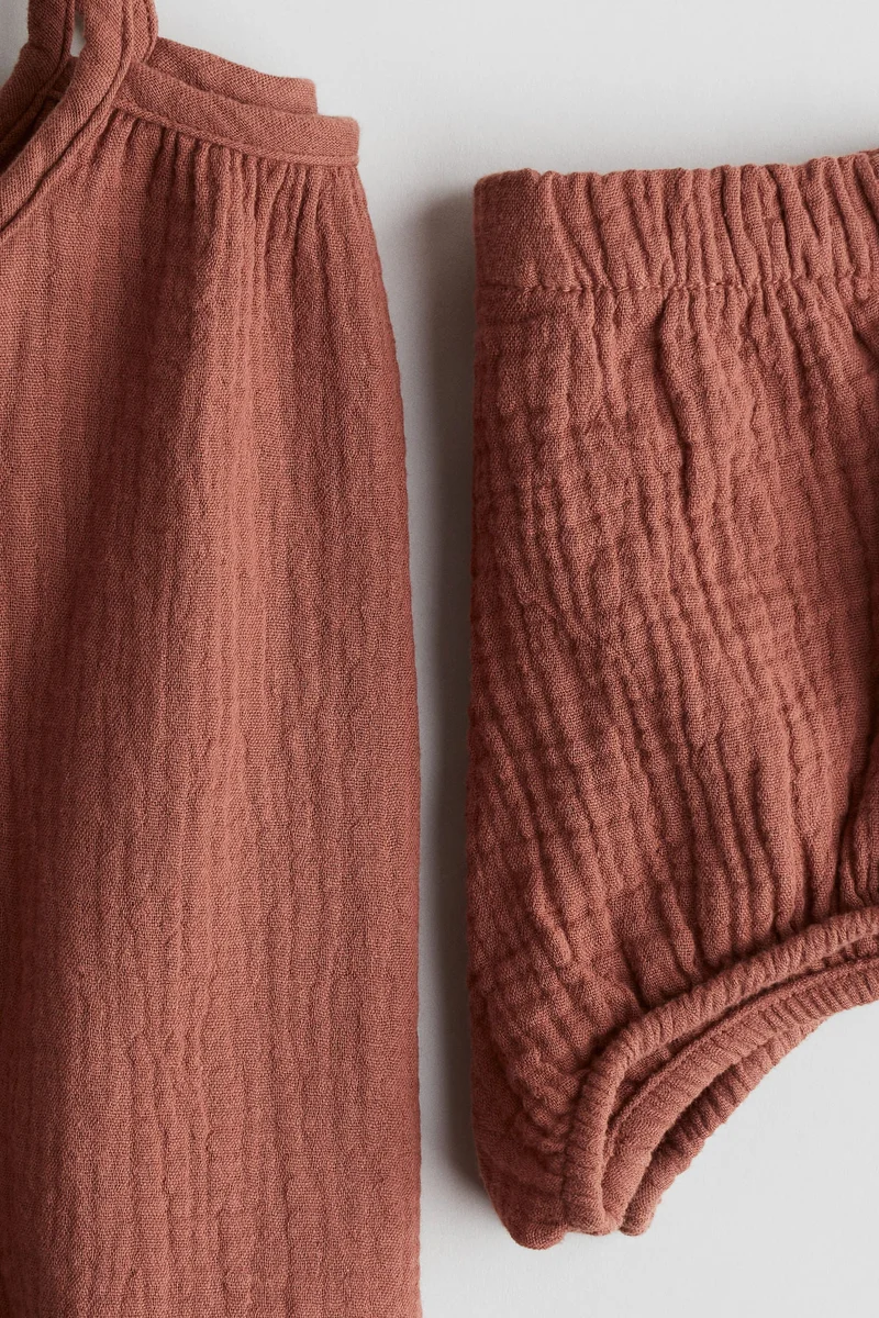 H&M 2-piece cotton muslin set