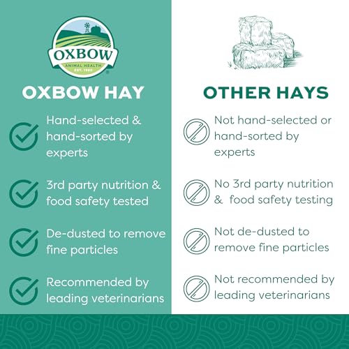 Oxbow Animal Health Western Timothy Hay, Guinea Pig Hay, Small Pet Bunny Supplies, All Natural Grass for Guinea Pig, Bunny, Chinchilla & Hamster, Oxbow Rabbit Supplies for Bunnies, 9 lb box - Image 2
