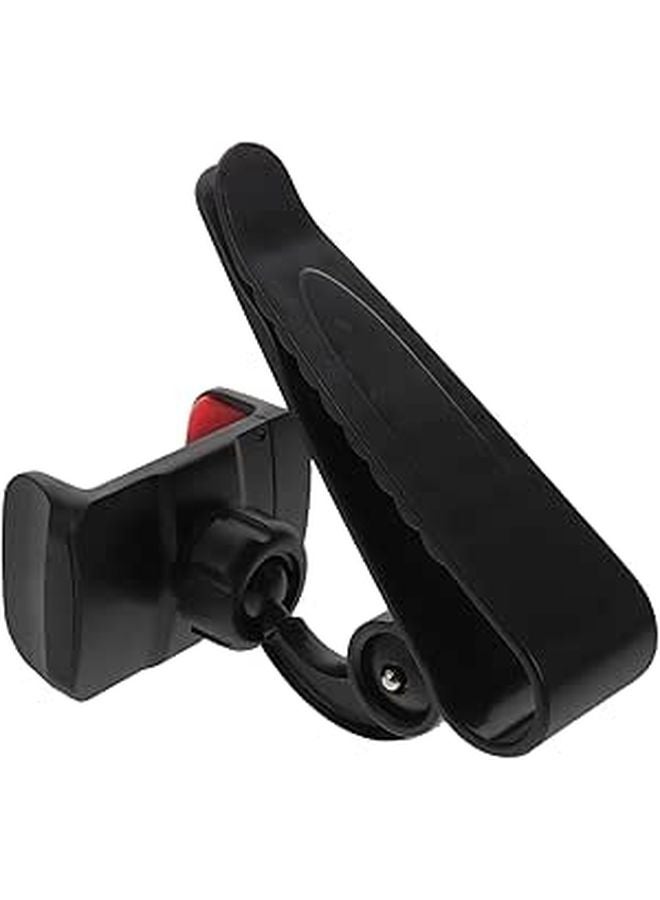 Red Universal Car Phone Holder Sun Visor Mount Clip 360 Rotating For Navigation Live Streaming - Image 1