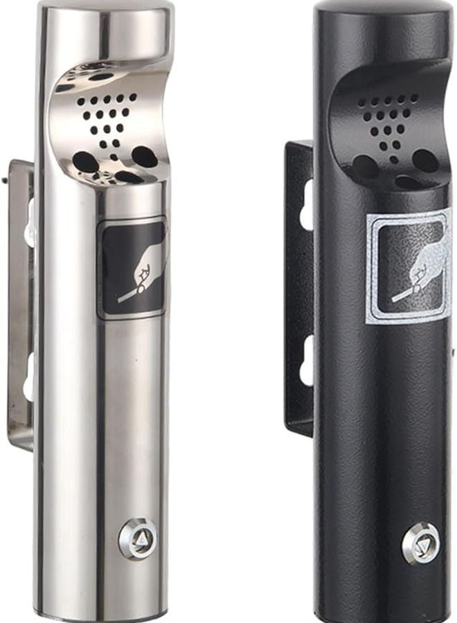 حاوية سجائر خارجية مثبتة على الحائط، سعة عالية، مصنوعة من المعدن، تصميم مقاوم للحريق، سهلة التركيب - Image 4