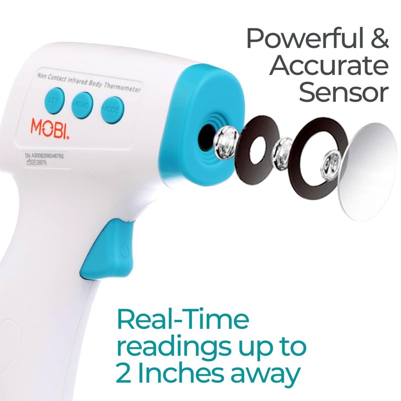 MOBi - Non-Contact Forehead Digital Thermometer with Object Temperature Mode - Touchless Fever Thermometer - Image 2