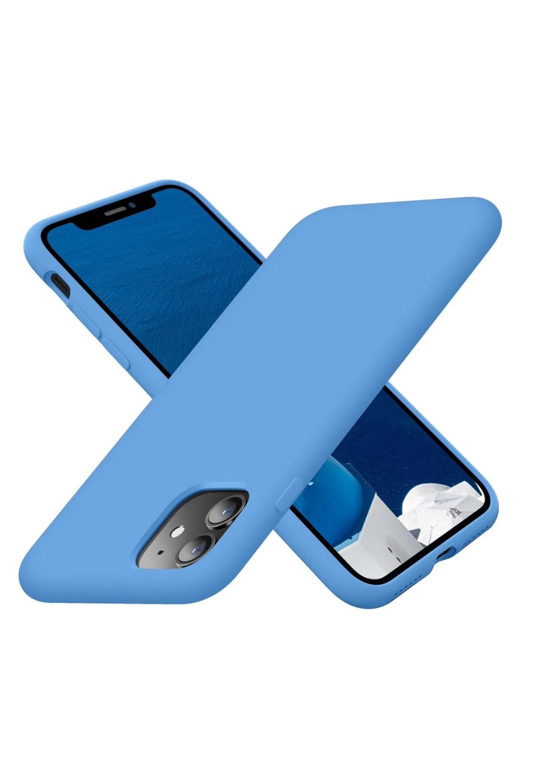 Compatible with iPhone 11 (6.1 Inch) Case, Liquid Silicone Case, Full Body Protective Cover, Shockproof, Slim Phone Case, Anti-Scratch Soft Microfiber Lining