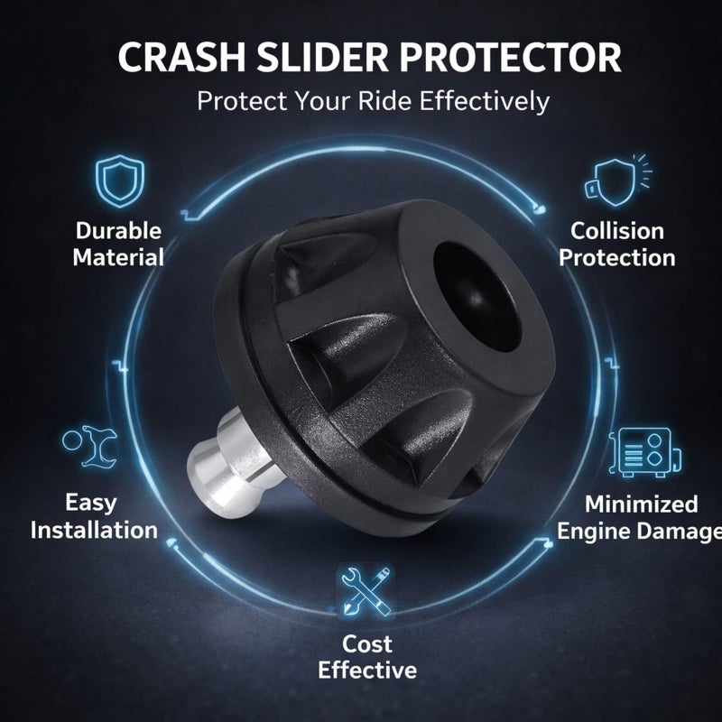 Final Drive Housing Crash Slider Protector for R Nine T 14 Plus Durable Protection Pad Easy Screw In Installation Collision Strength Engine Safety Rider Protection - Image 5