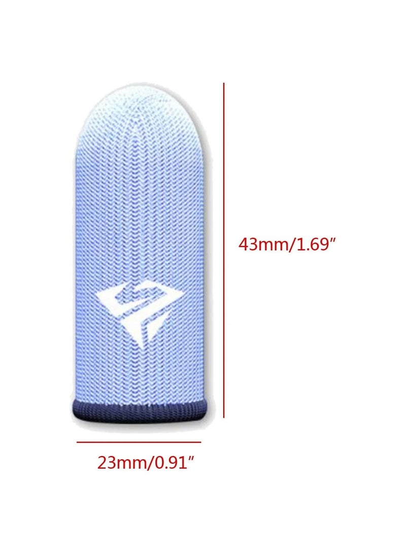 2 Pairs Gaming Finger Sleeves, Sweatproof Mobile Game Touchscreen Covers for Android/iOS, Includes Metal Storage Box - Image 2