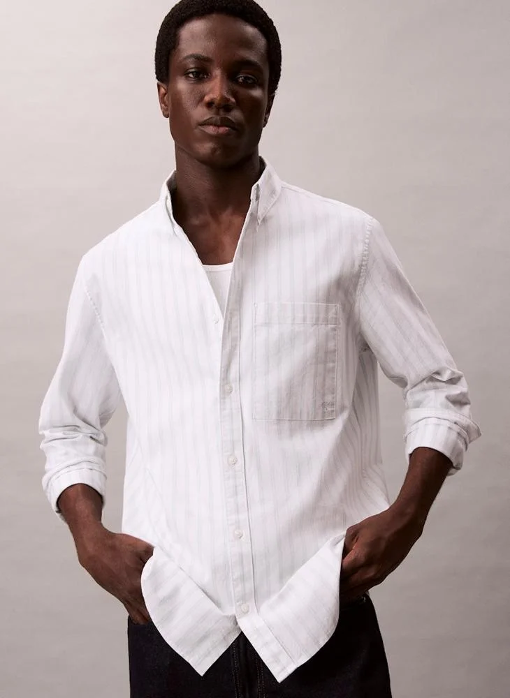 كالفن كلاين جينز Stripe Oxford Classic Button-Down Shirt