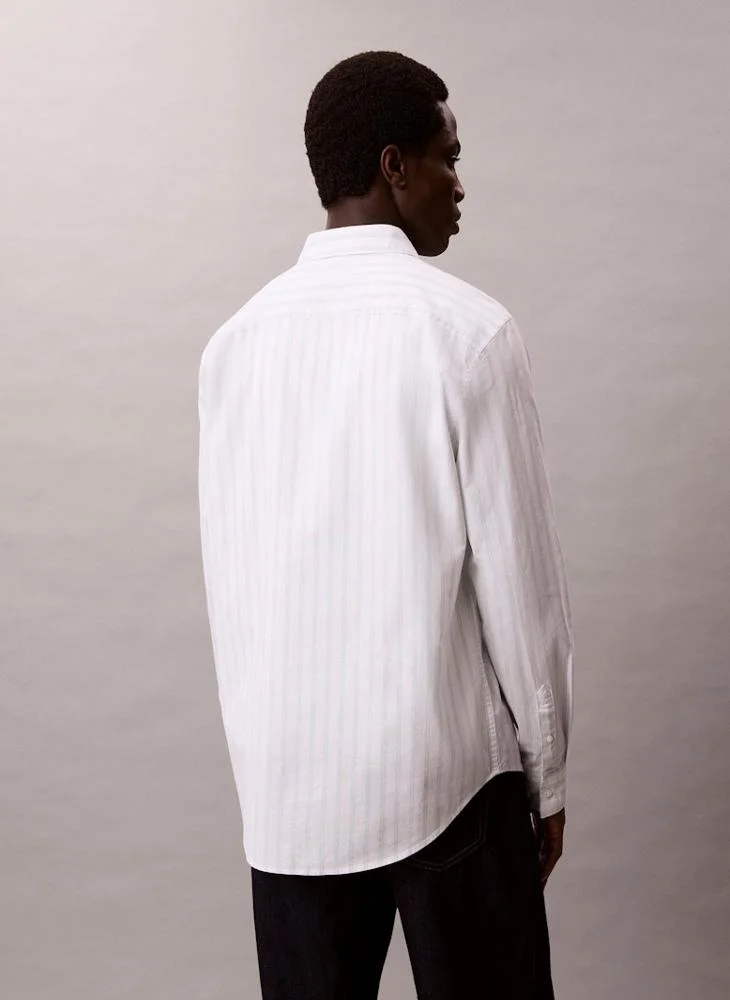 كالفن كلاين جينز Stripe Oxford Classic Button-Down Shirt