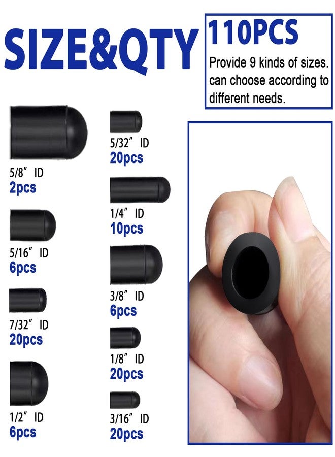 BUSY-CORNER Vacuum Cap Assortment, Vacuum Plug, Hose End Cap, Rubber Vacuum Cap Set for Carburettor, Manifold, Automotive, 3/16", 5/16", 7/32", 1/4", 5/32", 3/8", 1/2", 5/8" - Image 2