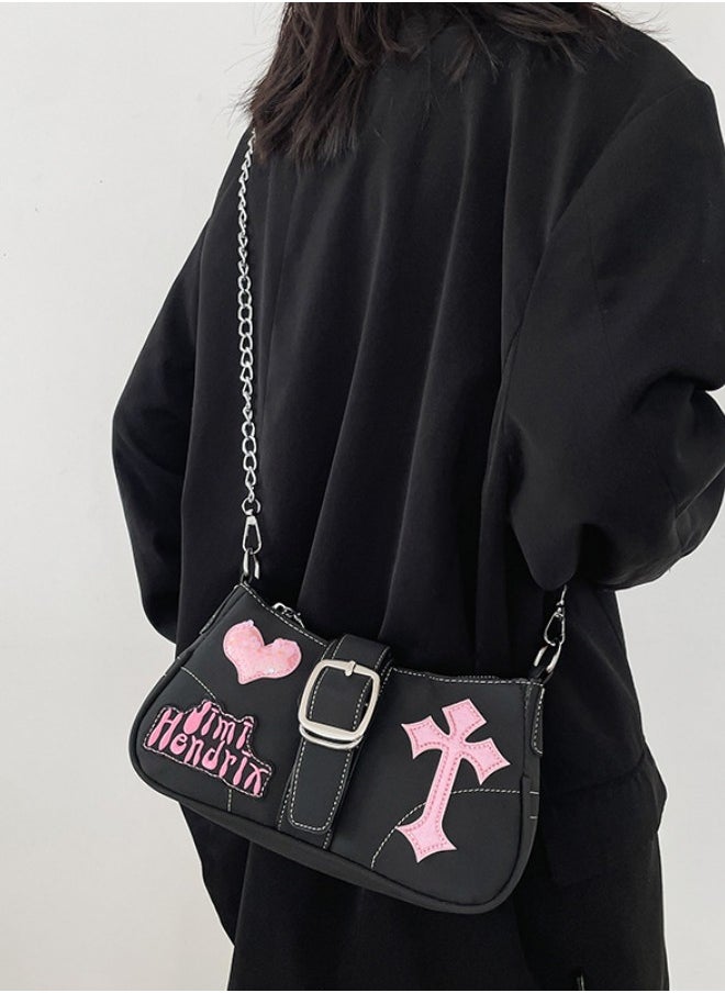 New Women's Sequin Shoulder Bag Creative Reflective Personalized Embroidery Letter Crossbody Bag Sling Bag Side Bag Underarm Bag for College Students and Teenagers - pzsku/ZF72624A993C8210100F2Z/45/_/1696560287/abf8c09f-4628-4033-9c9e-cd7482ae7e32