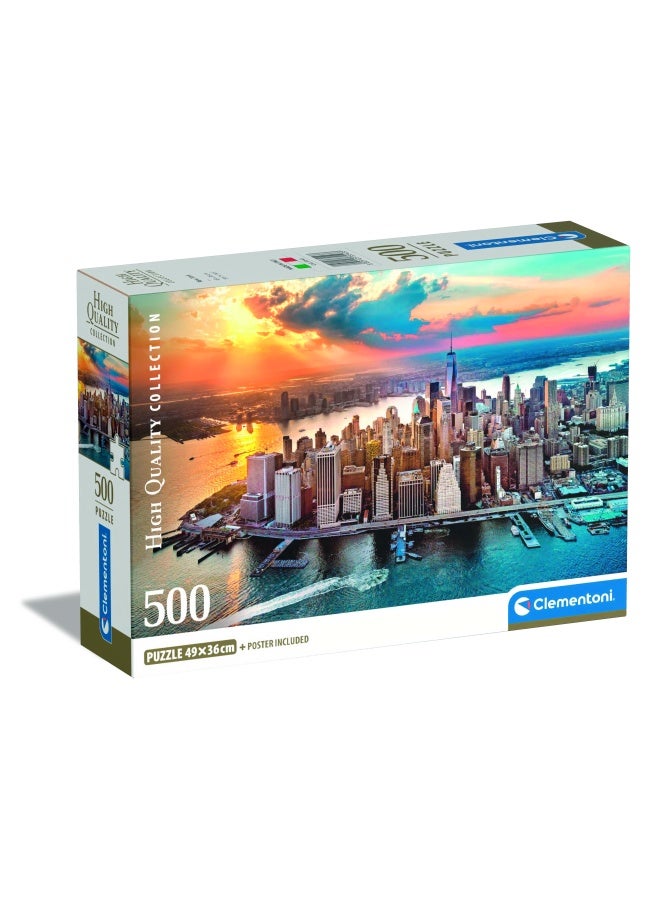 Clementoni Puzzle HQC New York+Poster 500pcs - Image 1