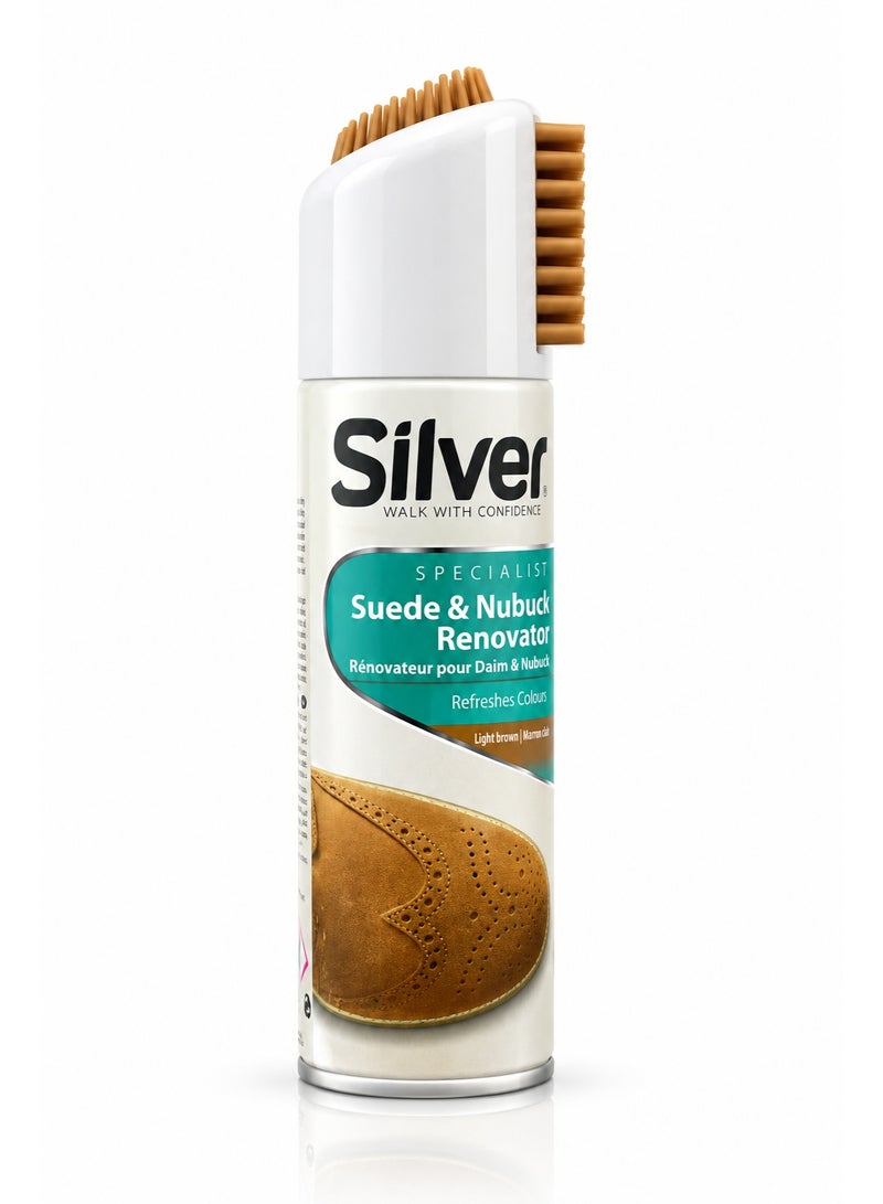 Silver Suede & Nubuck Renovator light brown /marron clair- 200ml - Image 1
