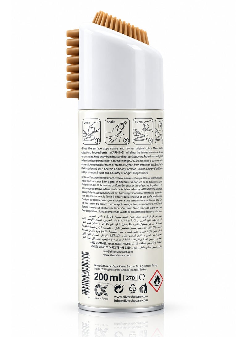 Silver Suede & Nubuck Renovator light brown /marron clair- 200ml - Image 2