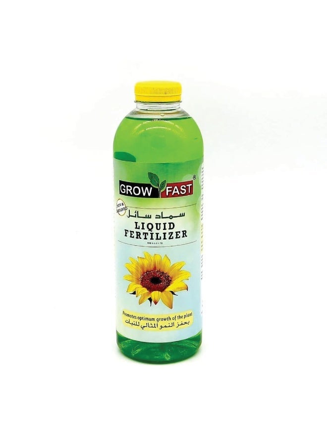 Organic Liquid Fertilizer 1000 ml - Outdoor & Indoor Plant Food - All-Purpose, Nutrient-Rich Lawn Fertilizer & Soil Enhancer for House Plants