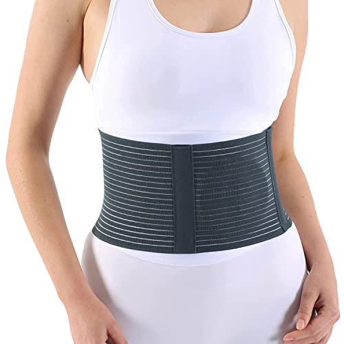 HIRVO Cotton Blend Umbilical Hernia Belt For Women And Men, Naval Hernia Support Binder With Detachable Compression Pad Universal Size - Image 1