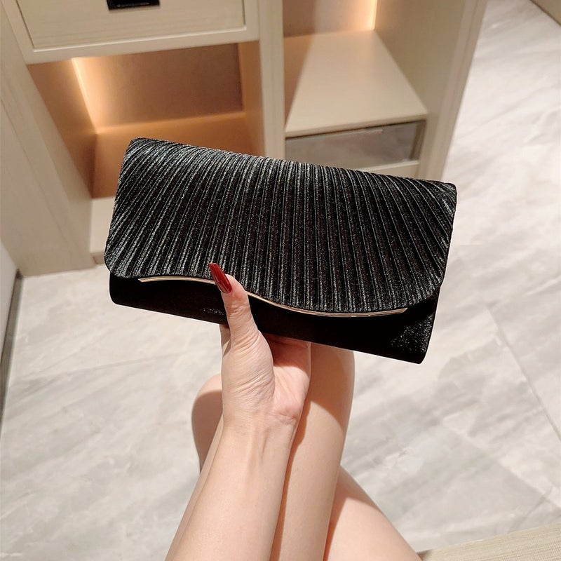 Rhinestone Crystal Handheld Cosmetic Bag for Evening Party - Image 2