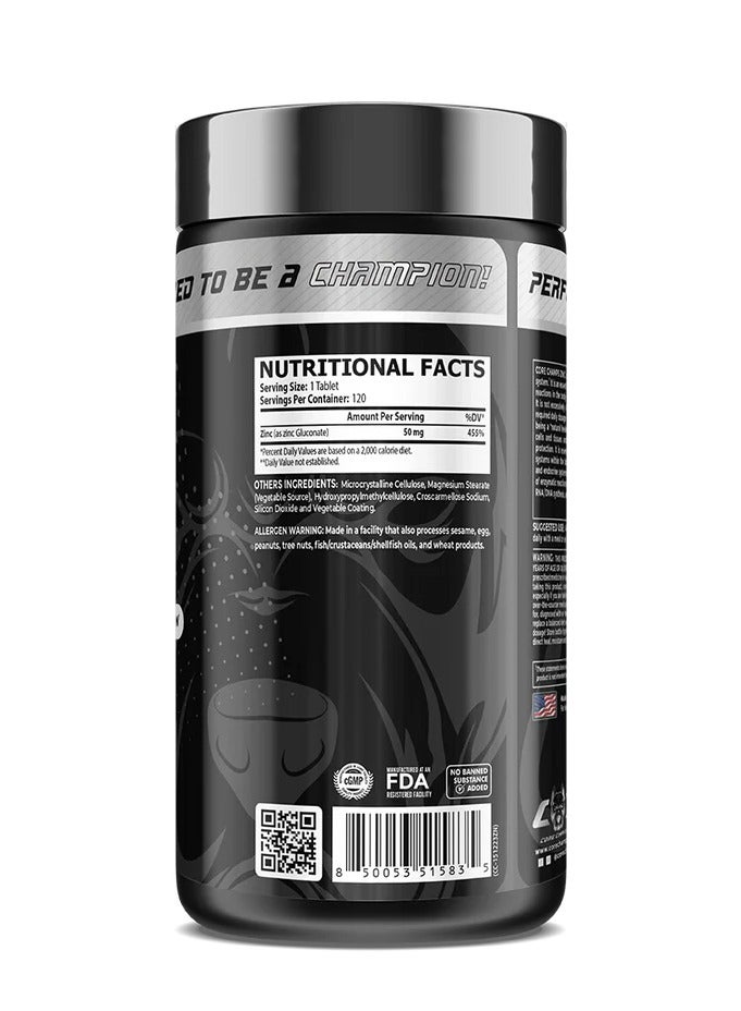 كور تشامبس أقراص كور تشامبس الزنك 50 ملغ 120 قرصًا - Image 2