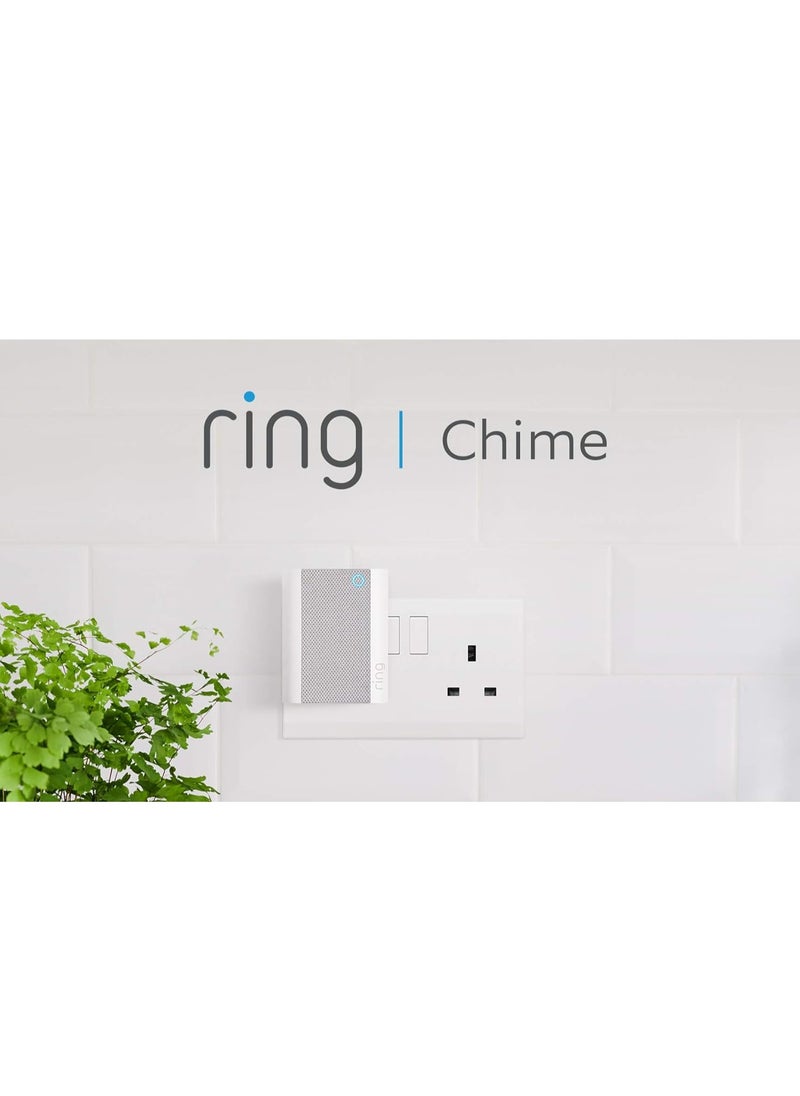 Chime, White - Indoor Chime and Wi-Fi extender, ONLY for Ring network devices