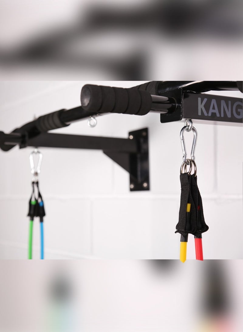 كانجرو مجموعة سحب للجدار مع حبال متعددة الاستخدام – عدة تمارين منزلية لتقوية الجسم، البطن، الذراعين واللياقة العامة - Image 4