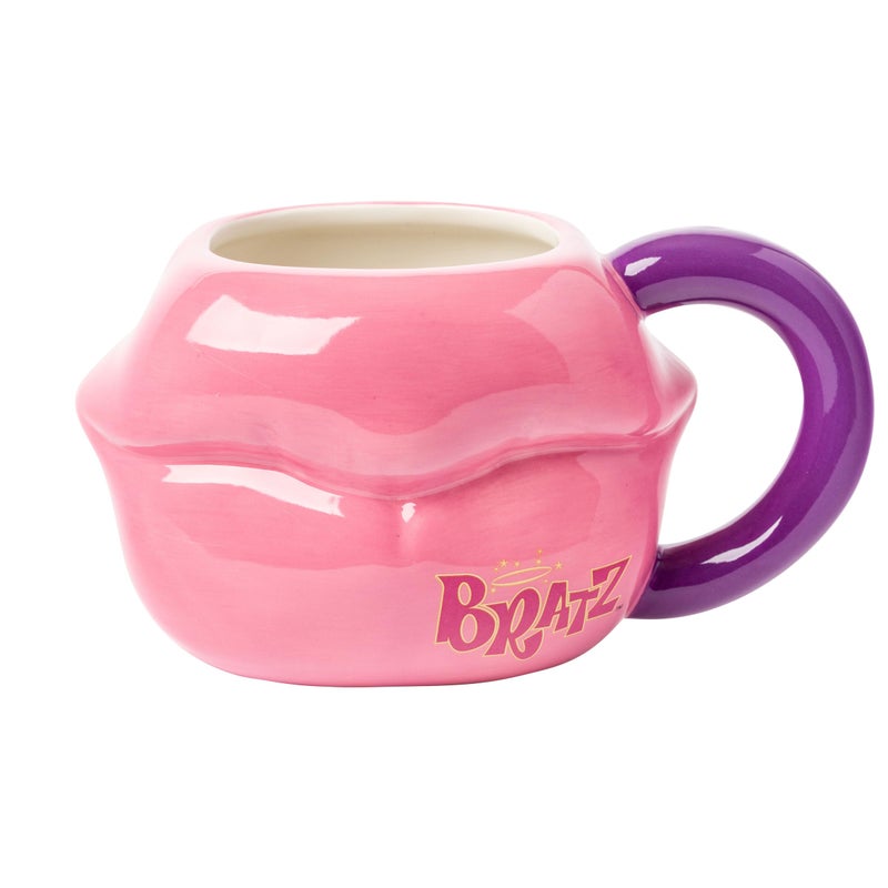 Silver Buffalo Bratz Ceramic 3D Sculpted Mug Featuring Bratz Lip Design 20 Ounces