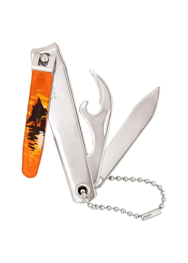 SSKR Bell Nail Cutter Finger Nail Cutter for Thick and Ingrown Toenails Stainless Steel for Mens and Women Multicolor - Image 1