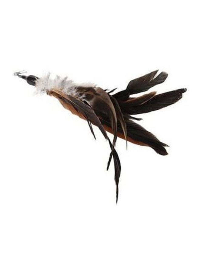 NIBEMINENT Interactive Cat Teaser With Feather Toy Multicolour - Image 3