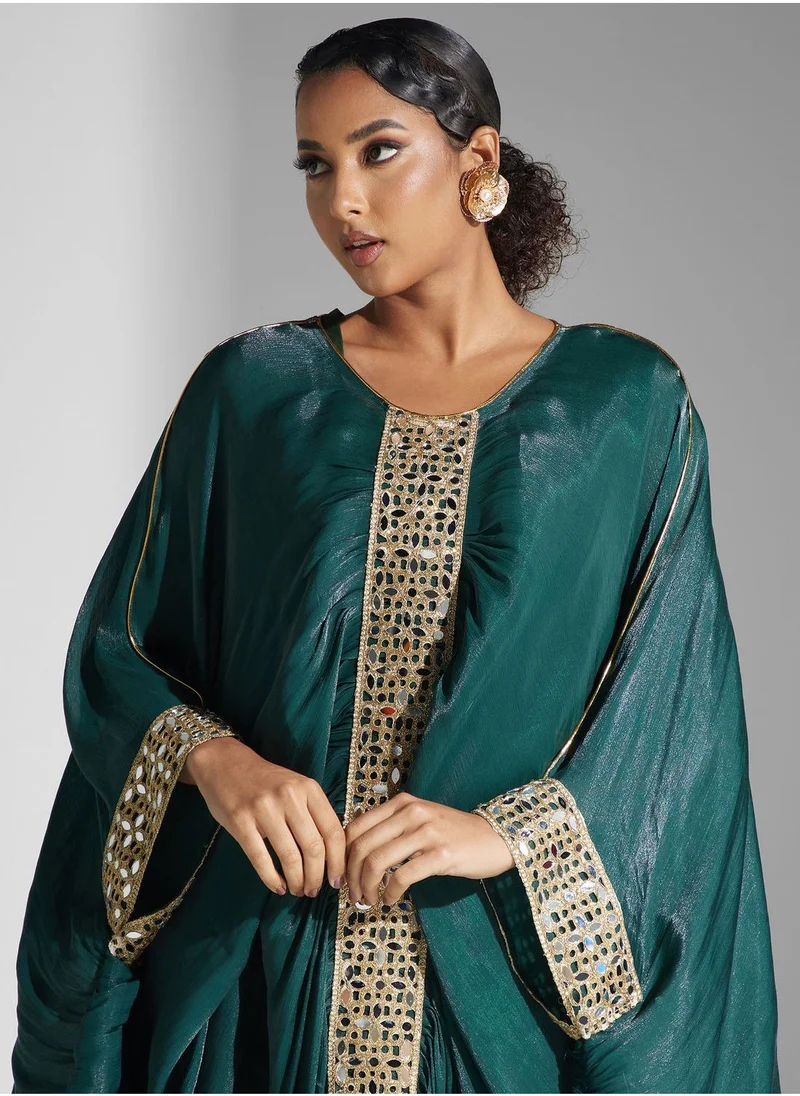 Yaser albik Embellished Ruched Dress