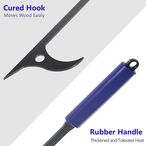 CKLT 28" Firewood Tongs Log Grabber for Thick Logs Outdoor Indoor Camfire Firepit Bonfire Fireplace Tongs Heavy Duty Wrought Rustproof Safely Moves Firewood - Image 4