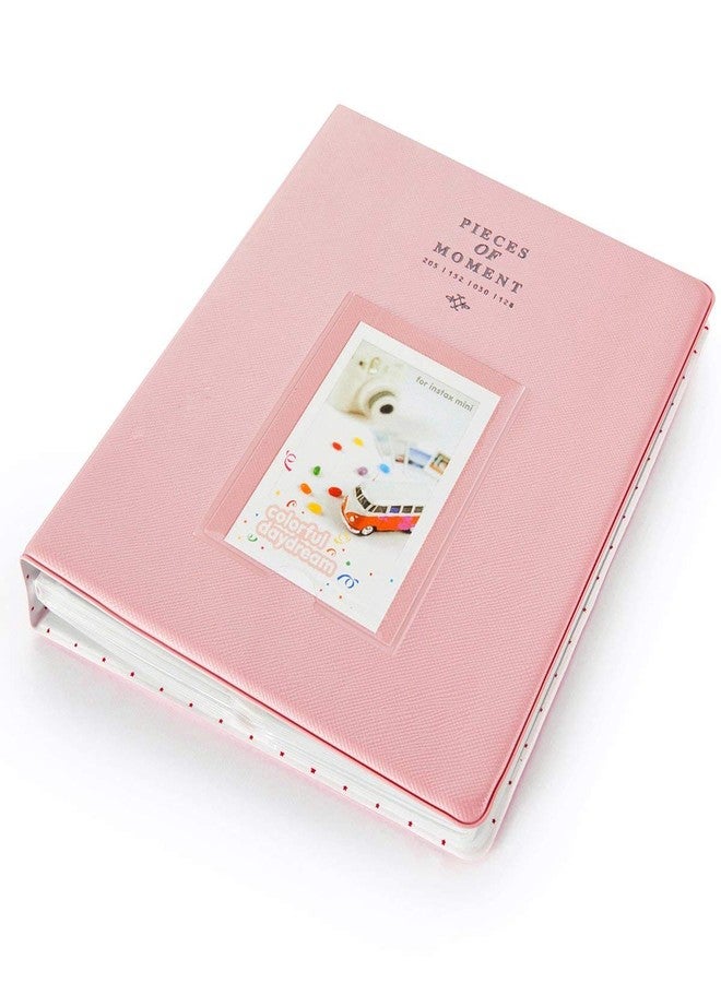 Stela 128 Pockets Mini Photo Album for Fujifilm In-stax Mini 70 Polaroid PIC-300P Film Instant Camera & Name Card (Pink) - Image 3