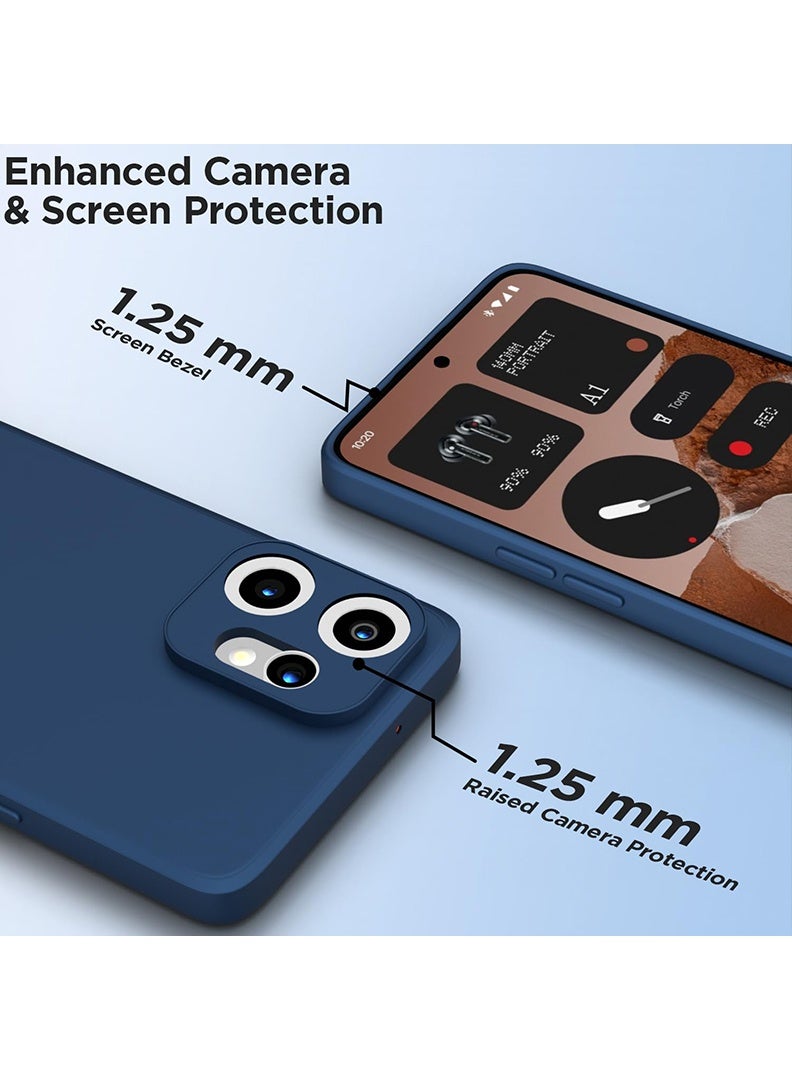 Case Up Compatible with Nothing CMF Phone 2 Pro 6.77 Inch Case, Soft & Premium Liquid Silicone [Anti-Scratch Microfiber Lining] Shockproof Protective Slim Phone Cover for 2 Pro 2025, Blue - Image 2