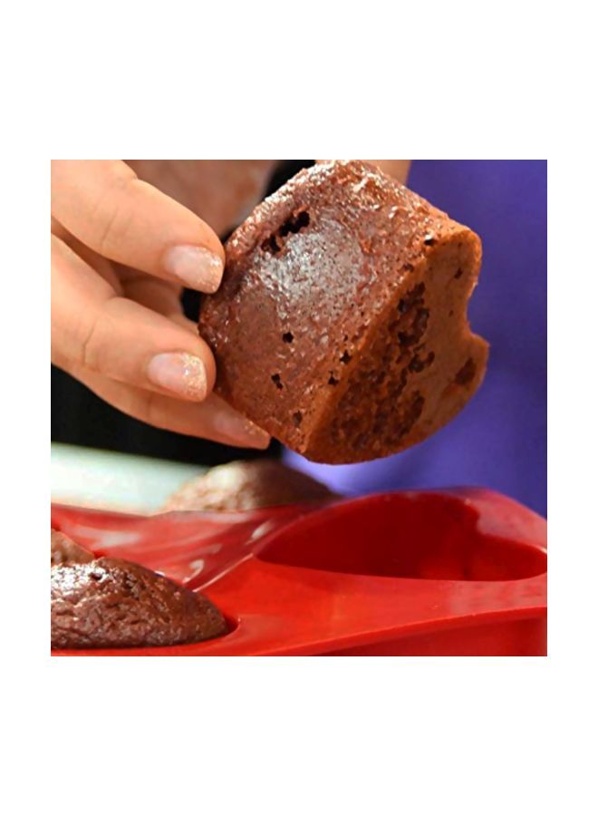 Loquat Silicone Baking Mold Red 12x7x3inch - Image 4