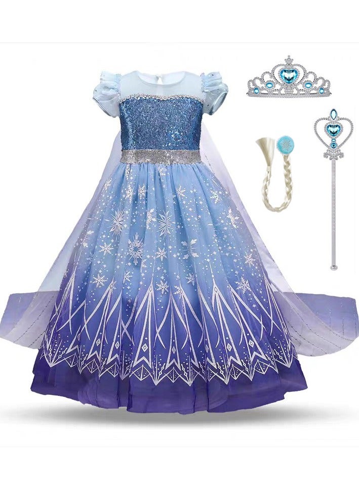 زي تنكري لملابس حفلات تنكرية على طراز الأميرة الخيالية مع اكسسوارات 110 سم - Image 1