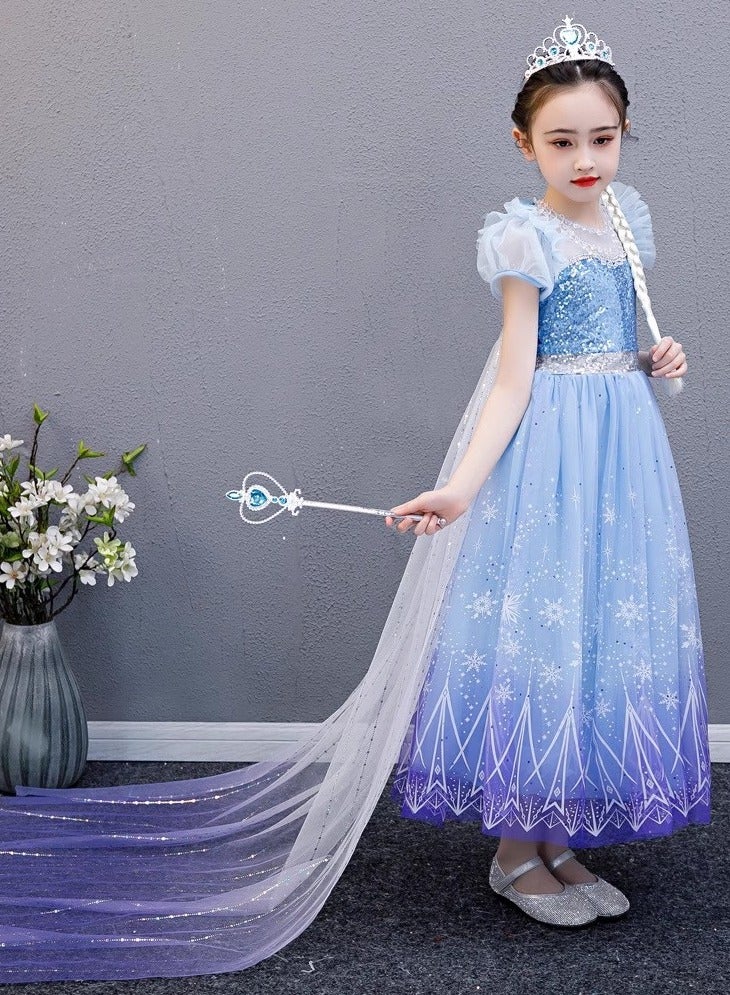 زي تنكري لملابس حفلات تنكرية على طراز الأميرة الخيالية مع اكسسوارات 110 سم - Image 2