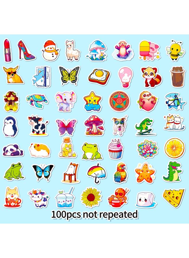 Bluejw 100 Mix And Match Small Size 4cm Cute Cure Small Fresh Stickers Hand Account Material Personalized Graffiti Waterproof Stickers - Image 3