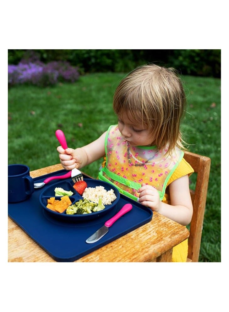 Green Sprouts Learning Plate, Navy - Image 3
