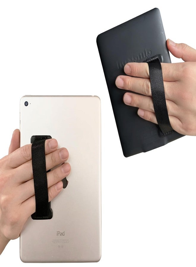 WUOJI Hand Holder Strap for ipad, Tablet Hand Holder Strap, Universal Handle Grip for iPad Kindle, Mini Tablets and Cases (Black) - Image 1