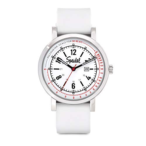 Speidel Scrub 30 Watch for Doctors, Nurses, EMT, Surgeons and Students w/Pulsometer in White - Image 1