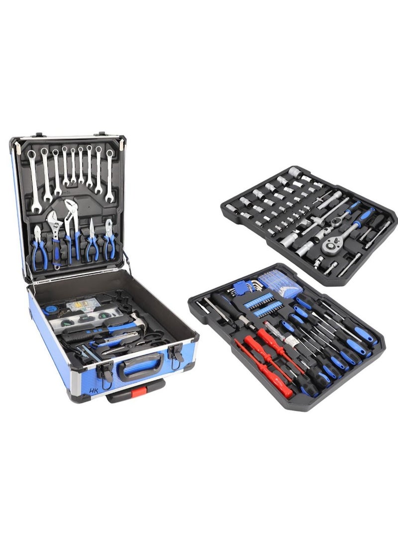 BOSS LIFE STYLE 187-Piece Professional Tool Set With Aluminum Box Best Tools For Car Motorcycle  Bike Repair  - Image 1