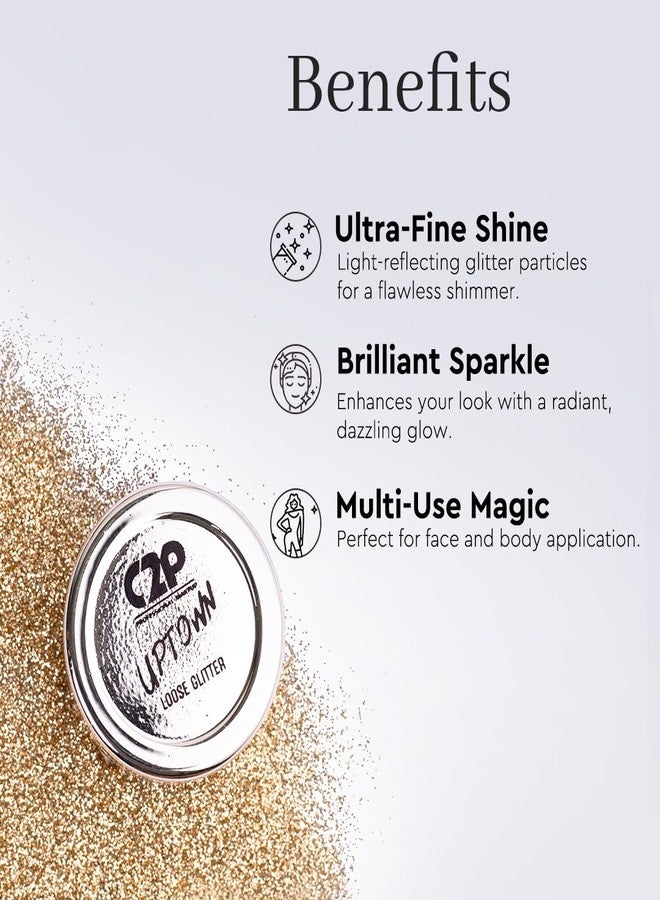 C2P PROFESSIONAL MAKEUP C2P Pro Sparkle Duo Glitter and Glue Kit for Eyeshadow Eye Body Makeup | Waterproof Quick-Drying Shimmer Look | Long Lasting Festival Cosmetic Glitter Set (Decent Diamond 16) - Image 5