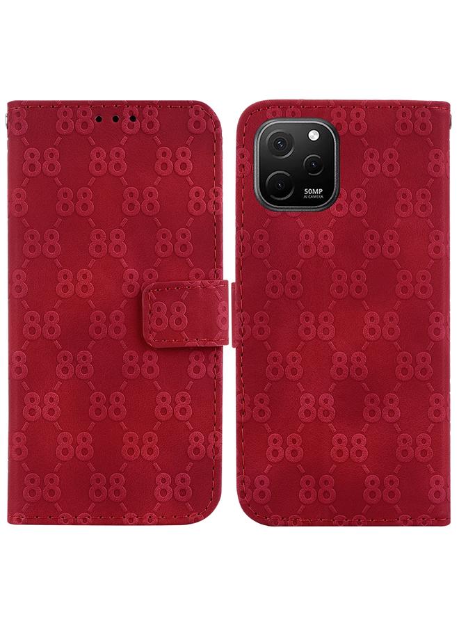 زبون جراب لهاتف Huawei nova Y61 / Enjoy 50z جراب هاتف جلدي مزدوج منقوش على شكل 8 - Image 1