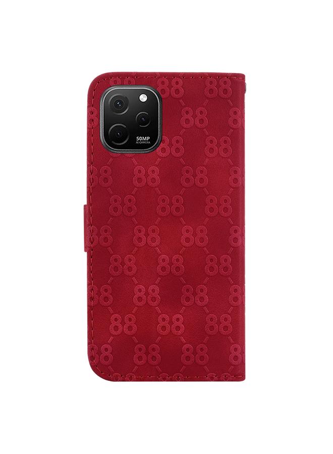 زبون جراب لهاتف Huawei nova Y61 / Enjoy 50z جراب هاتف جلدي مزدوج منقوش على شكل 8 - Image 3