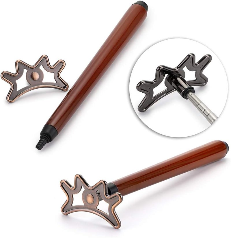 OwnMy Retractable Billiards Bridge Stick with Removable Bridge Head and Wood Handle, Pool Stick Length extends up to 35CM - 140CM, Billiards Pool Cue Accessory - Image 3