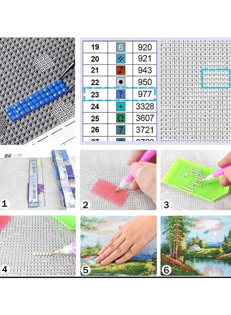 STRATEG DIY 5D Round Diamond Painting Multicolor - Image 5