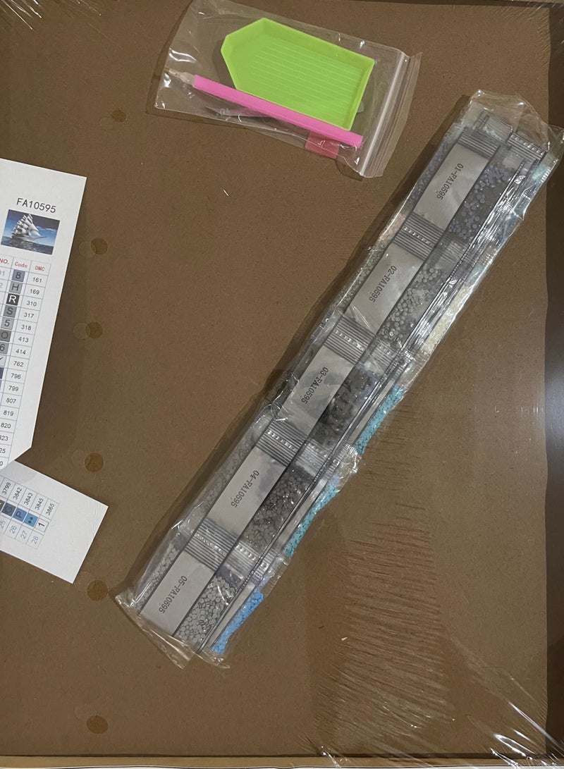 STRATEG DIY 5D Round Diamond Painting Multicolor - Image 3