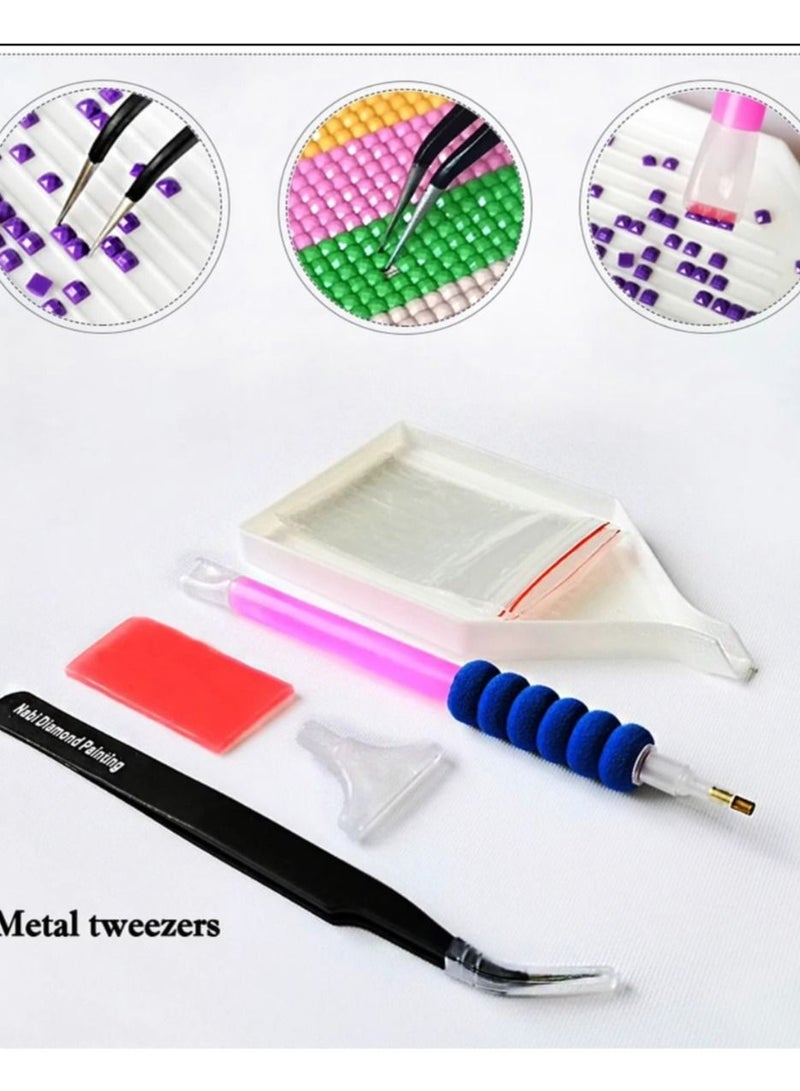 STRATEG DIY 5D Round Diamond Painting Multicolor - Image 4