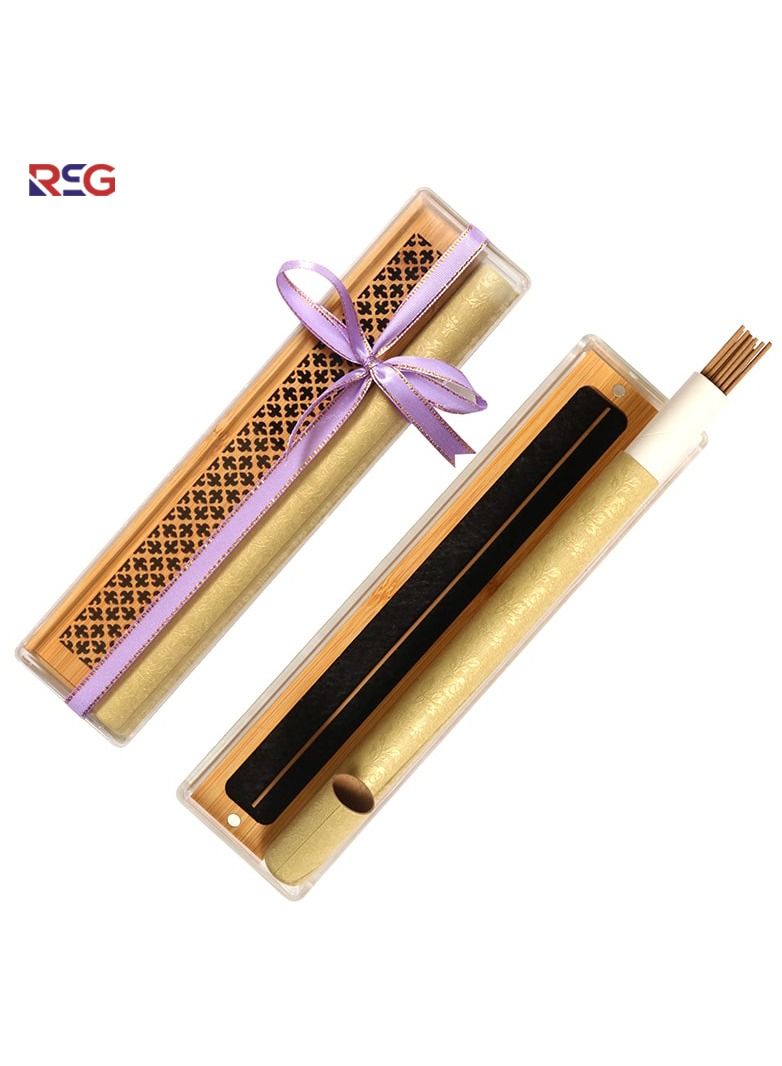 RSG – Oud Bakhoor Incense Sticks with Wooden Incense Oud Burner Mabkhara – A41 - Image 4