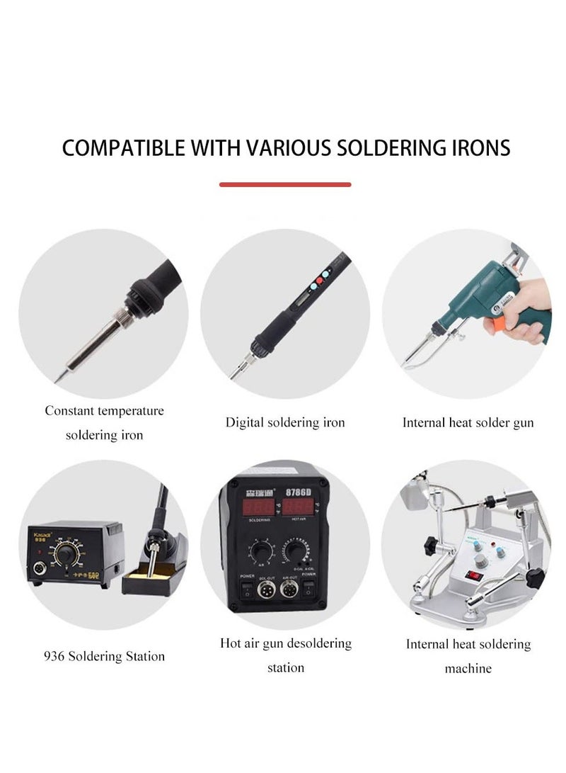 Y&D SYOSI, 10Pcs 900M Lead-Free Solder Iron Tip Replaceable Soldering Kit with Welding Sleeve for Hakko Quick Aoyue Yihua Maplin ABF Station  - Image 4