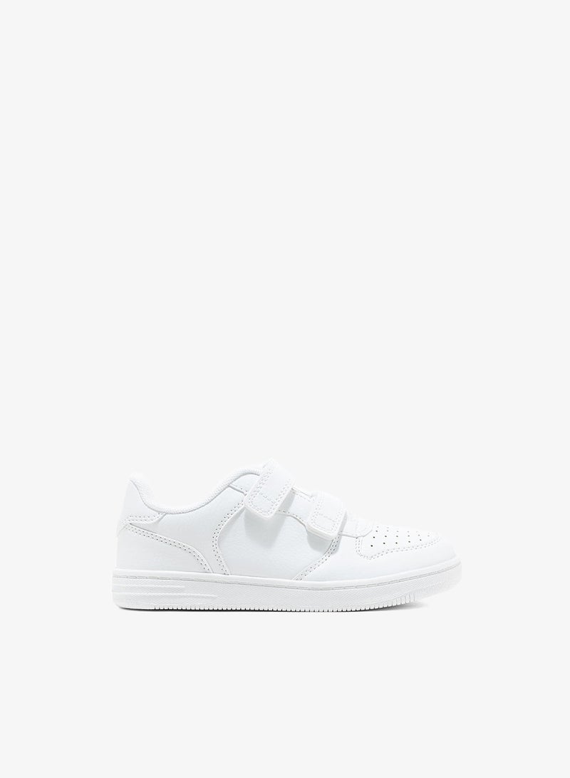 Amica Kids School Shoes  Lightweight, breathable vegan leather sneakers with anti-slip rubber outsole, memory foam insoles, and double Velcro closure for boys, girls, and school wear. - Image 1