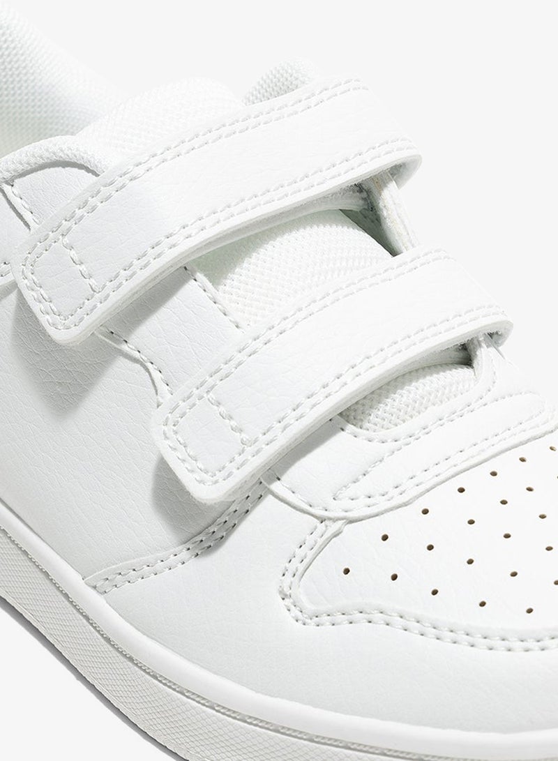 Amica Kids School Shoes  Lightweight, breathable vegan leather sneakers with anti-slip rubber outsole, memory foam insoles, and double Velcro closure for boys, girls, and school wear. - Image 4