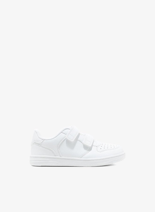 Amica Kids School Shoes  Lightweight, breathable vegan leather sneakers with anti-slip rubber outsole, memory foam insoles, and double Velcro closure for boys, girls, and school wear. - Image 1